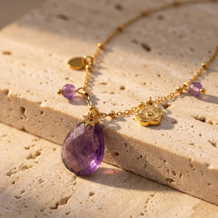 Ombeline Necklace in Amethyst