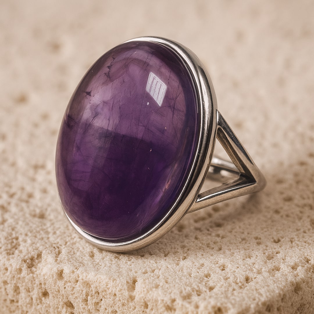 "Shanti" Amethyst Ring