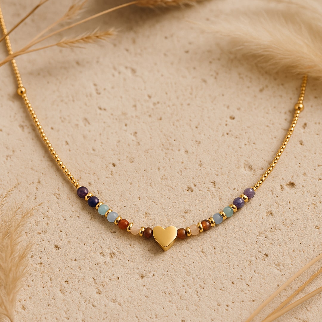 "Path of the Heart" Necklace – 7 Chakras