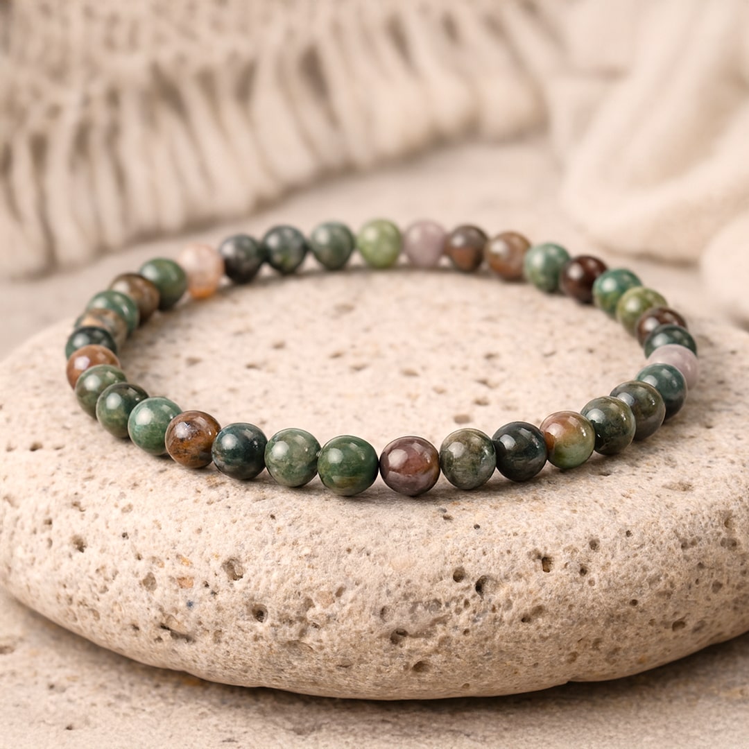 "Inner Peace" Bracelet in Indian Agate
