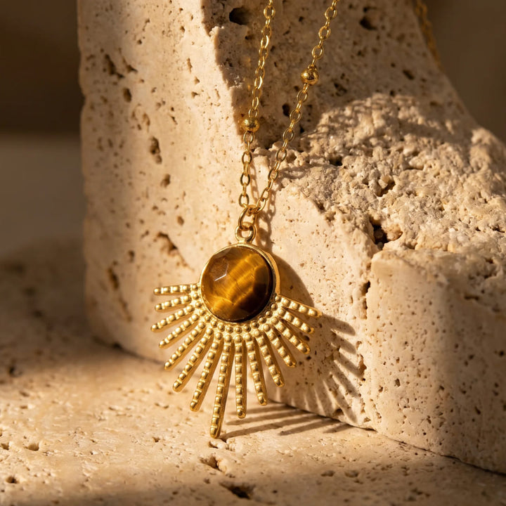 "Maya Sun" Pendant in Tiger's Eye