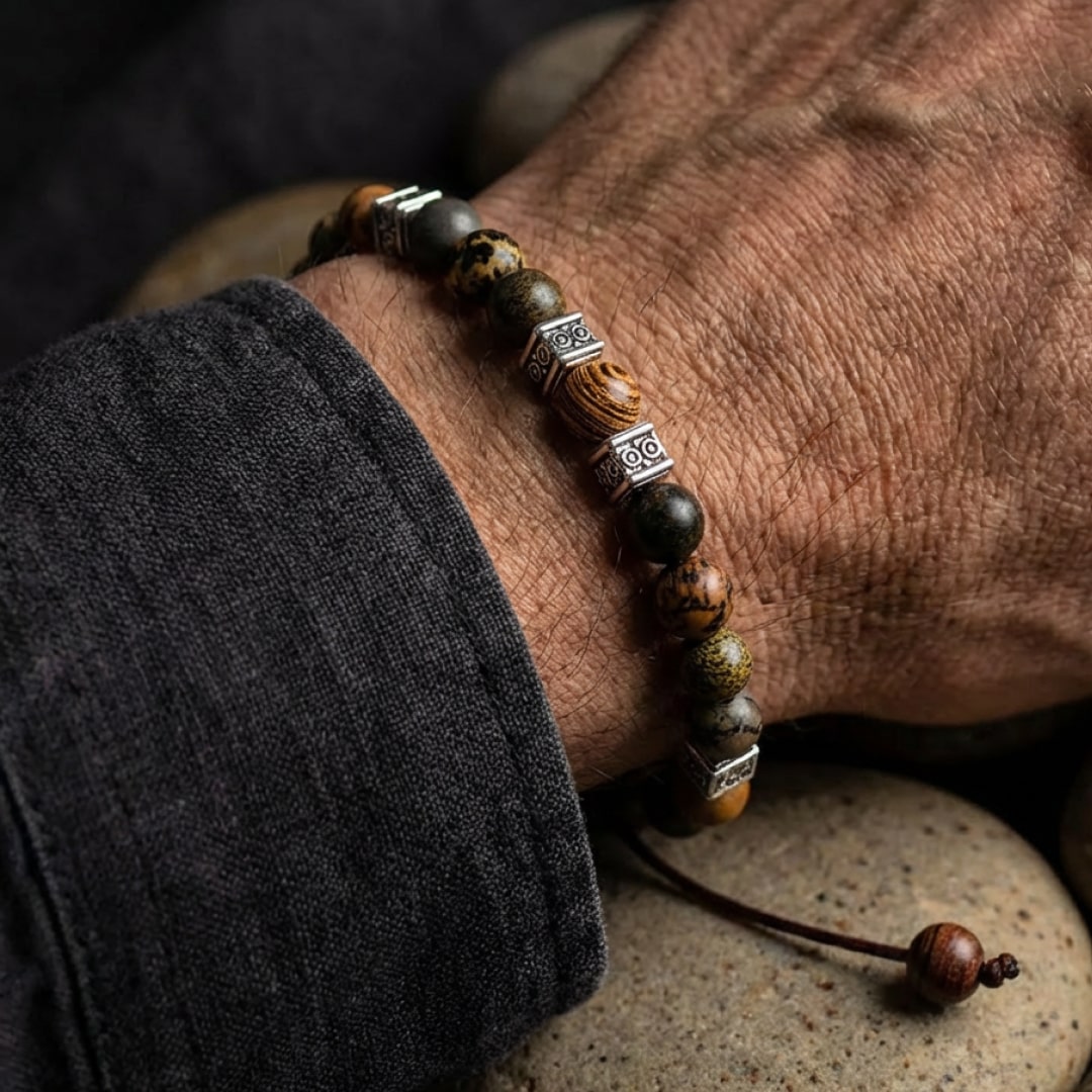 "Inner Stability" Jasper Bracelet