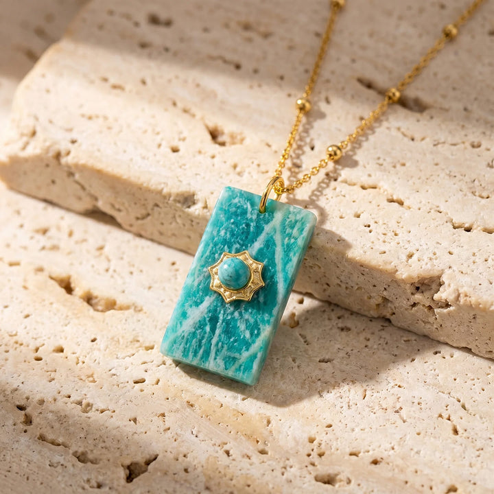 "Symbol of Hope" Pendant in Amazonite