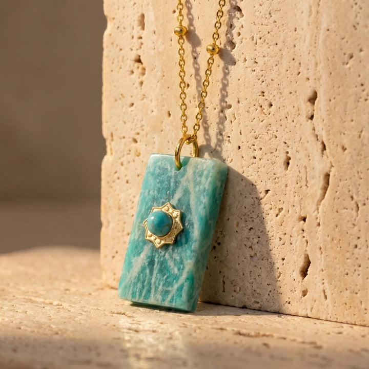 "Symbol of Hope" Pendant in Amazonite