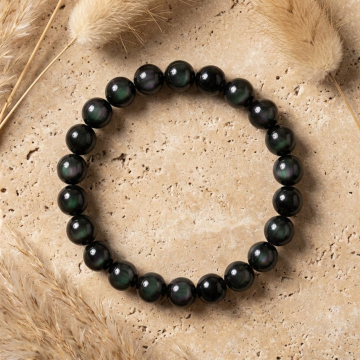 "Guardian Eye" Bracelet in Obsidian Celestial Eye