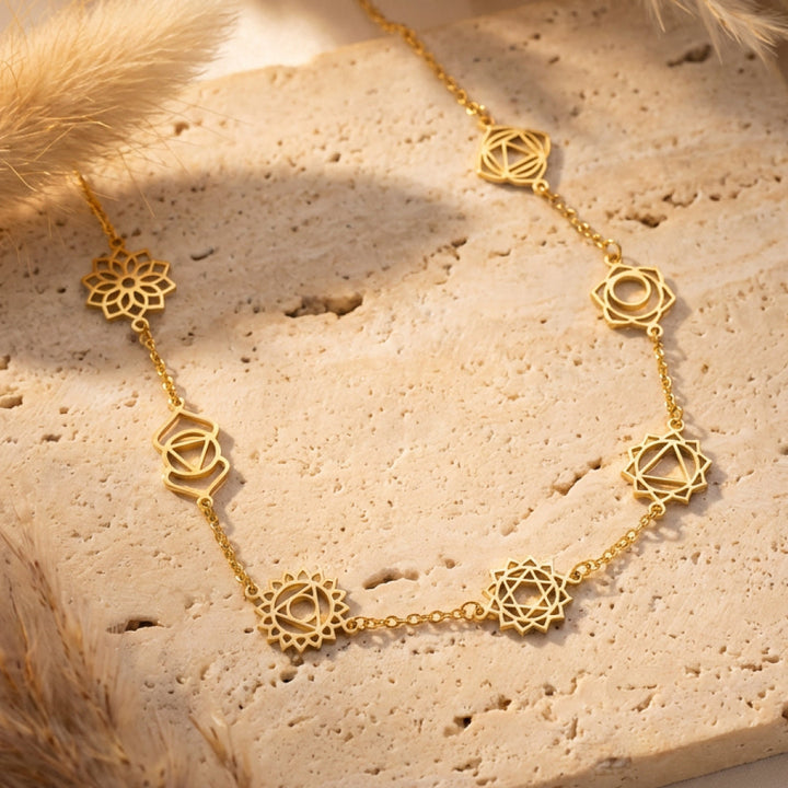 7 Chakra Necklace - Mystical Symbols