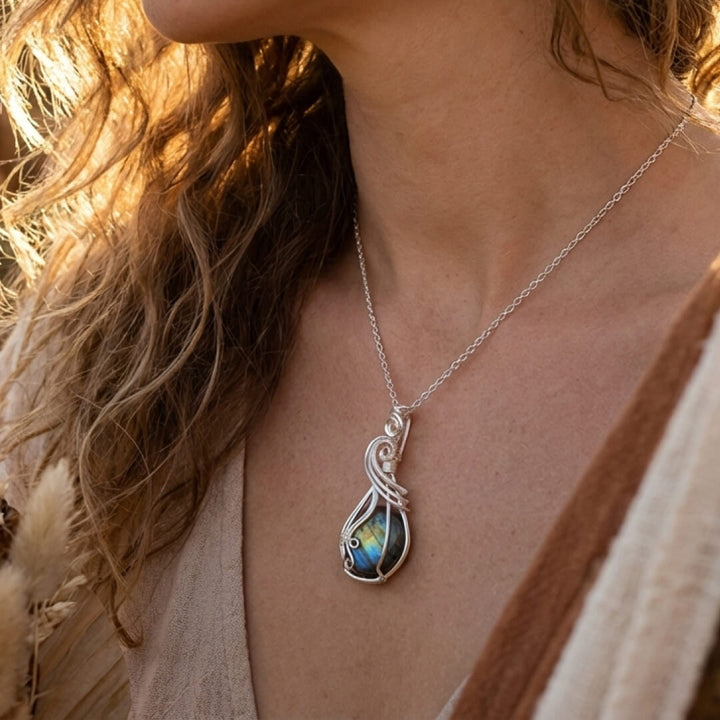 "Celestial Eye" Pendant in Labradorite