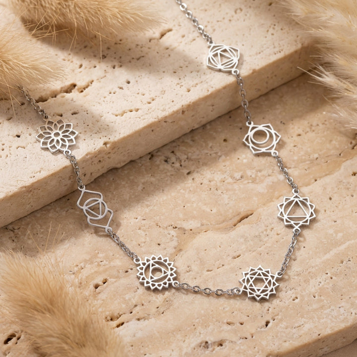 7 Chakra Necklace - Mystical Symbols