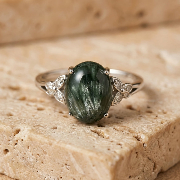 Adjustable Ring "Reconnection" in Seraphinite