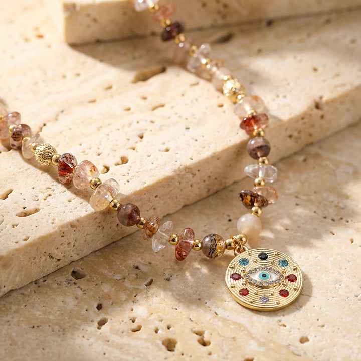 "Sacred Protection" Necklace in Lodolite