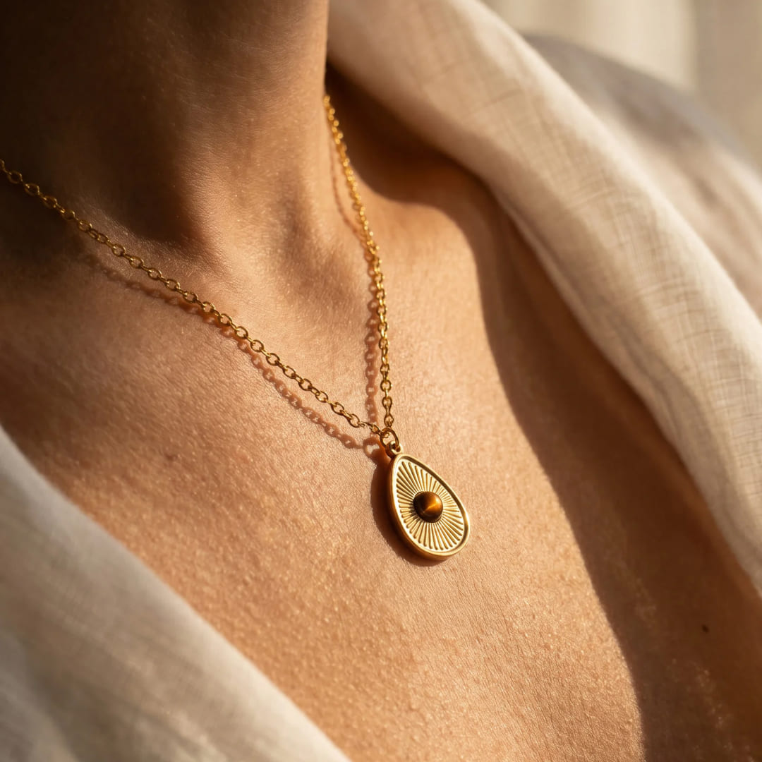 "Golden Force" Pendant in Tiger's Eye