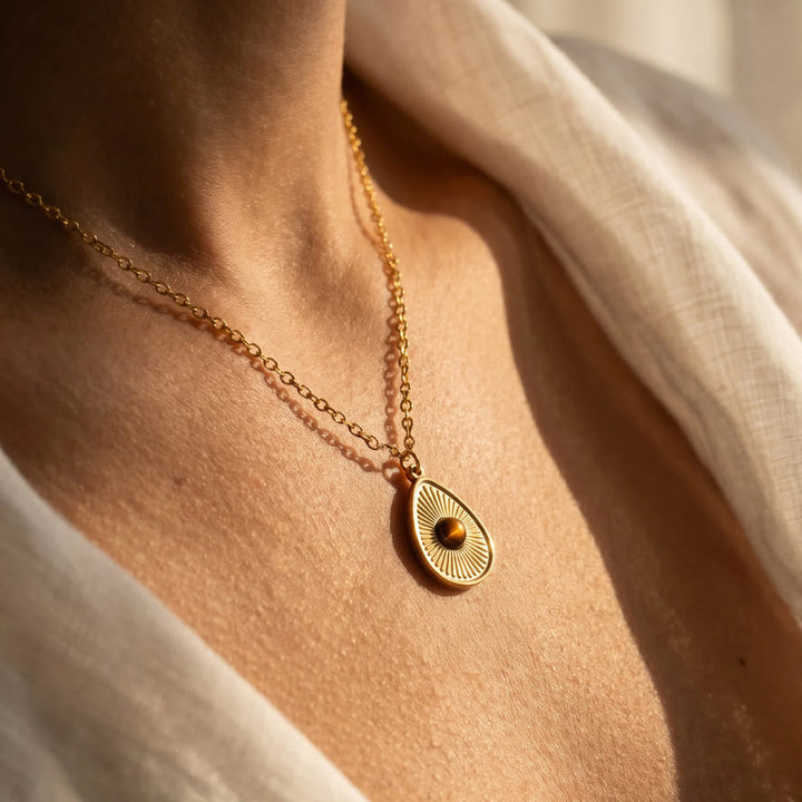 "Golden Force" Pendant in Tiger's Eye