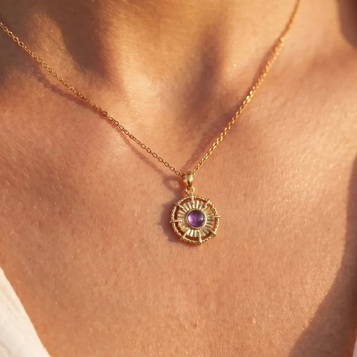 "Star of the Winds" Amethyst Necklace