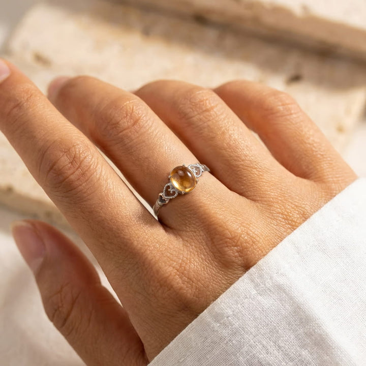 Adjustable Ring "Joy & Abundance" in Citrine