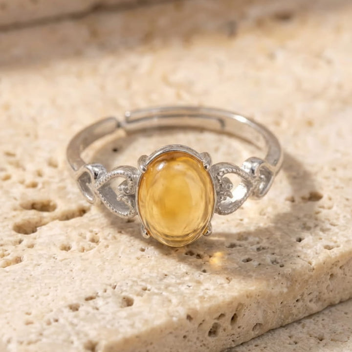 Adjustable Ring "Joy & Abundance" in Citrine