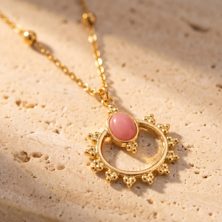 "Queen of Light" Pendant in Rhodochrosite