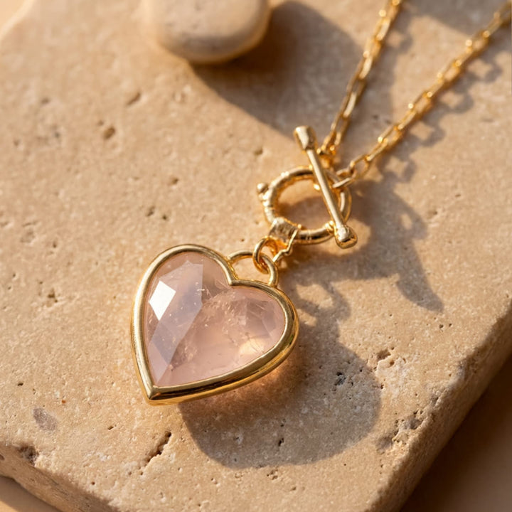 "Serenity of the Heart" Pendant in Natural Stones