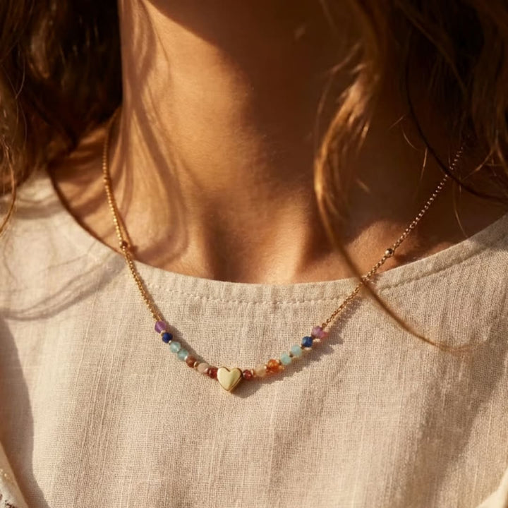 "Path of the Heart" Necklace – 7 Chakras