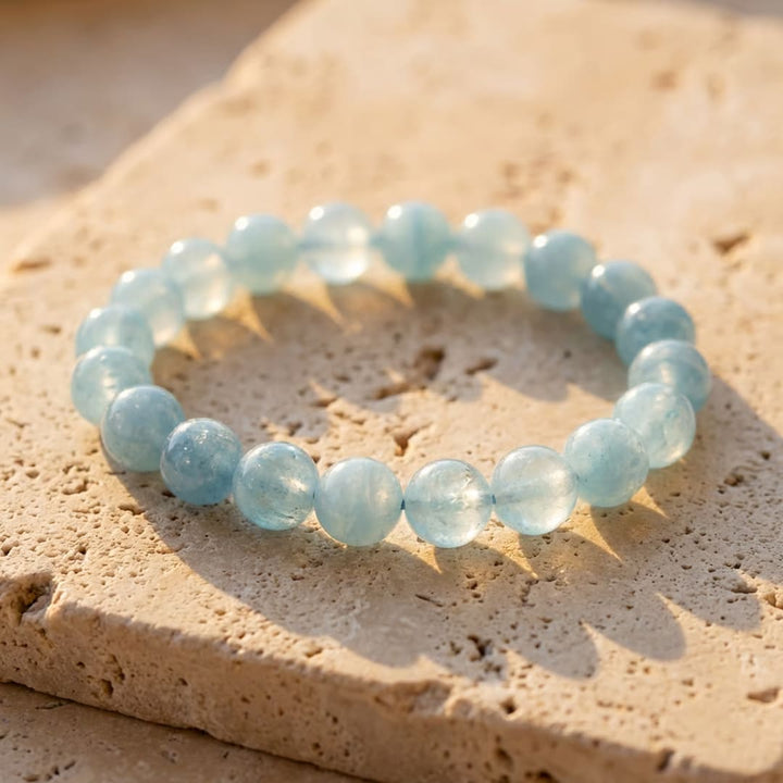 "Bonheur" Bracelet in Aquamarine