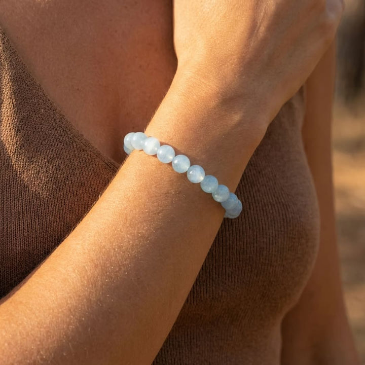 "Bonheur" Bracelet in Aquamarine