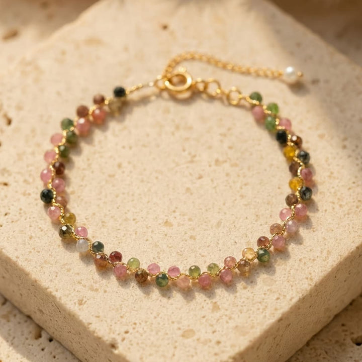Elegant Multicolored Tourmaline Bracelet