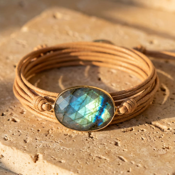 "Shield of Light" Bracelet in Labradorite