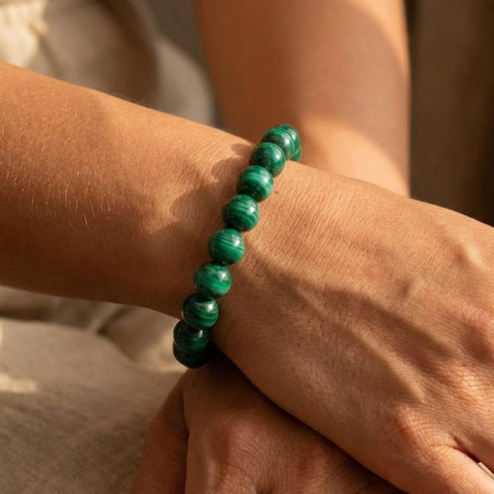 "Renewal" Bracelet in Malachite