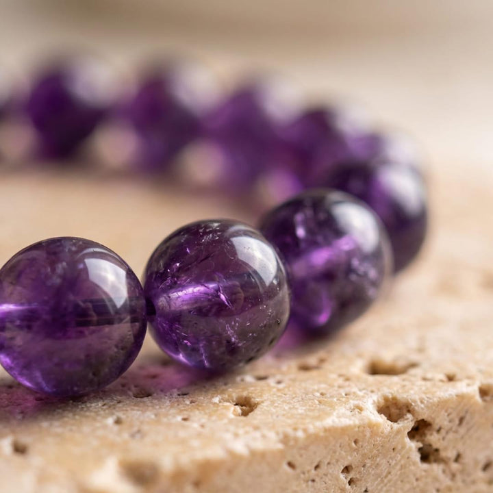 "Calming Symbol" Amethyst Bracelet