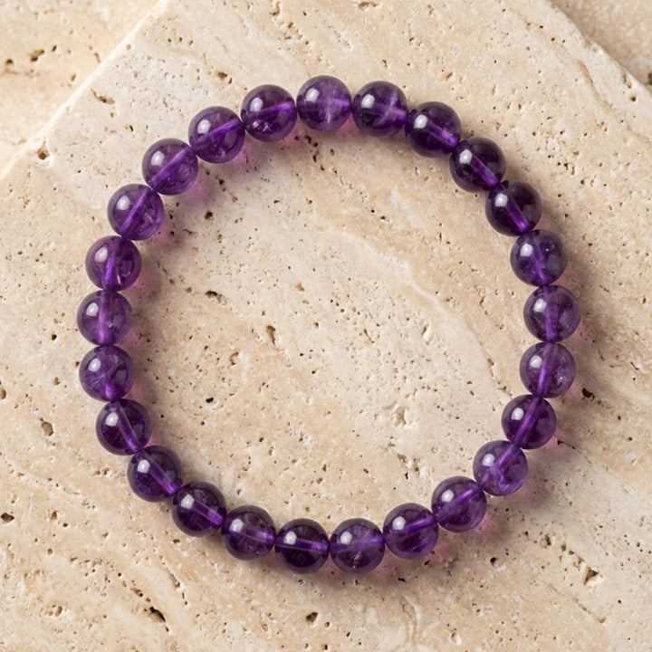 "Calming Symbol" Amethyst Bracelet
