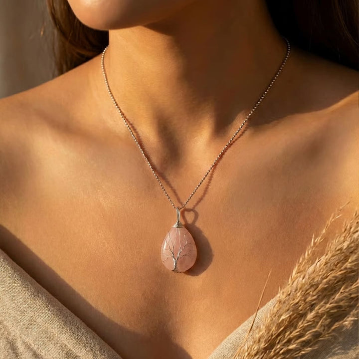 Tree of Life Pendant in Natural Stone