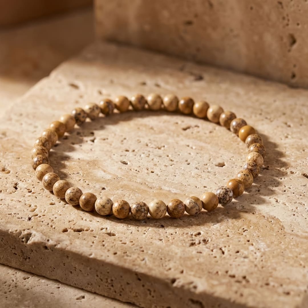 Fine Stone Bead Bracelet 4mm