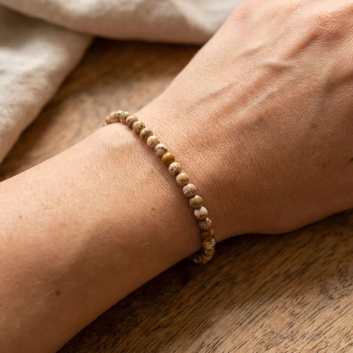 Fine Stone Bead Bracelet 4mm