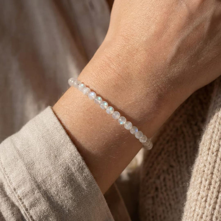 Fine Stone Bead Bracelet 4mm