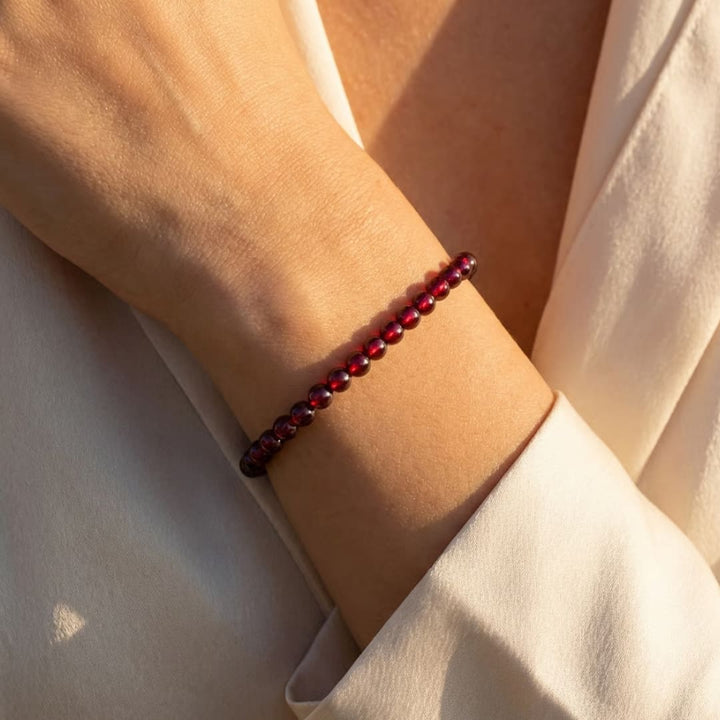 Fine Stone Bead Bracelet 4mm