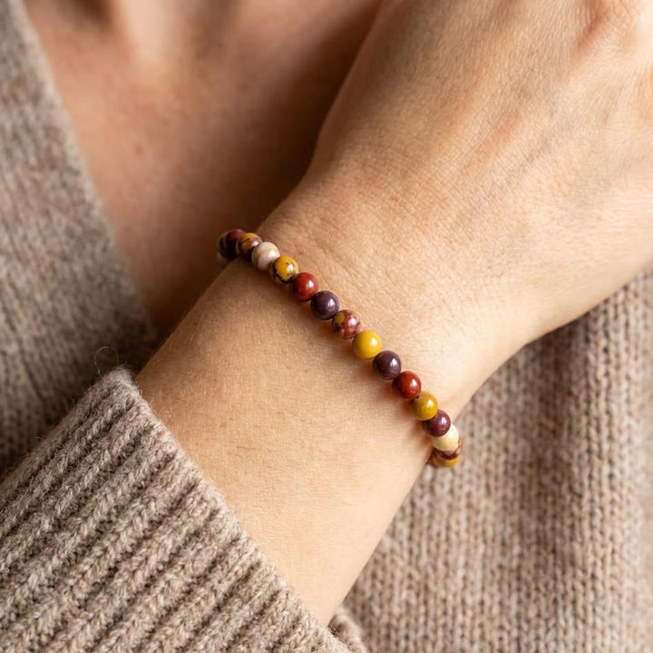 Fine Stone Bead Bracelet 4mm