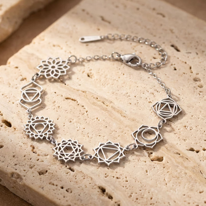 "Alignment" Bracelet – Symbols of the 7 Chakras