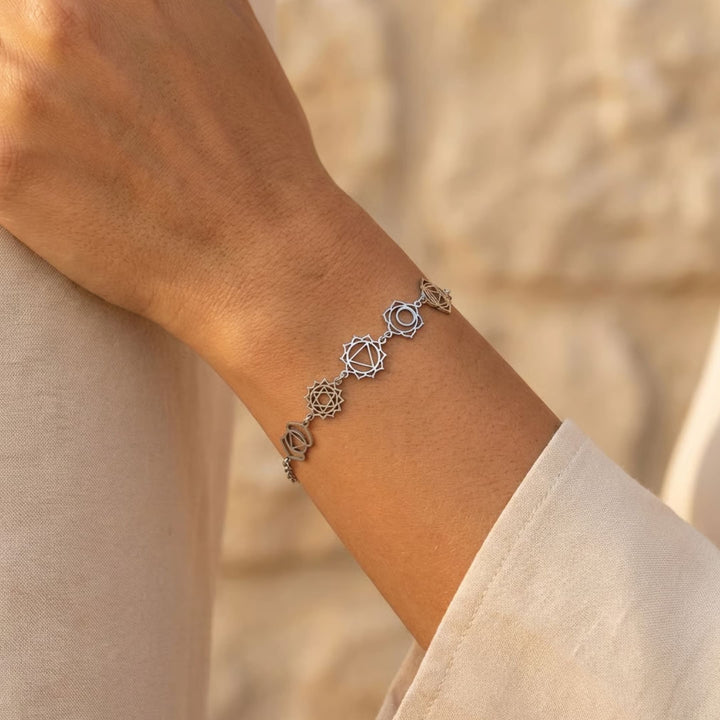 "Alignment" Bracelet – Symbols of the 7 Chakras