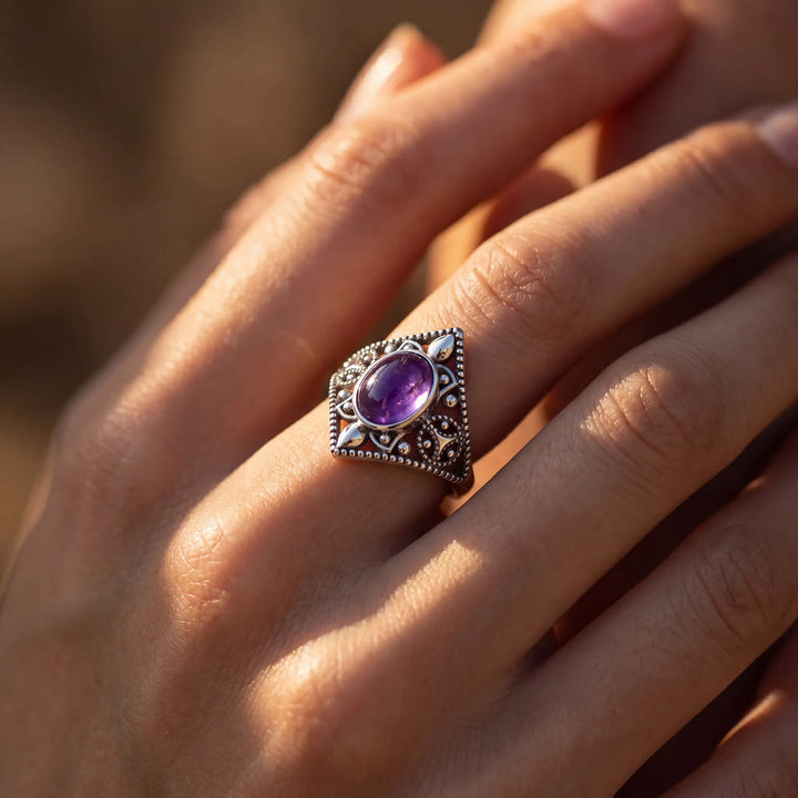 "Violet Serenity" Ring in Amethyst