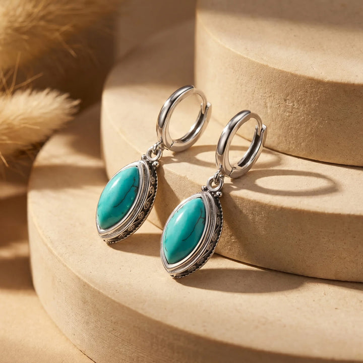 "Dulce Amulet" Earrings in Turquoise