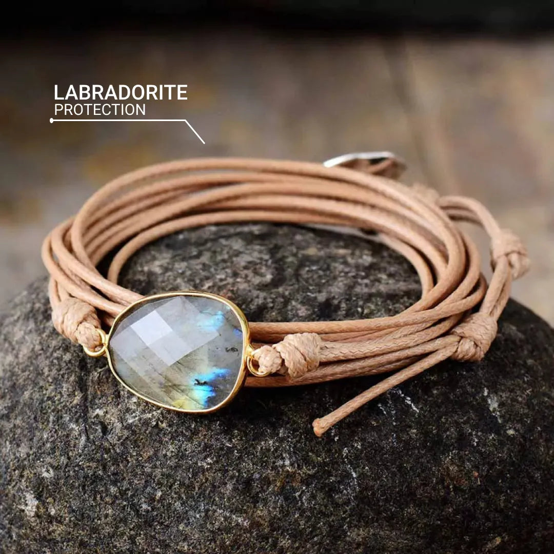 "Shield of Light" Bracelet in Labradorite