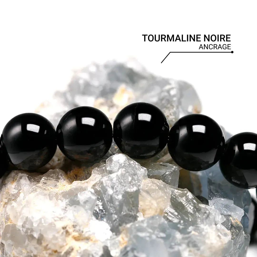 "Rampart" Bracelet in Black Tourmaline