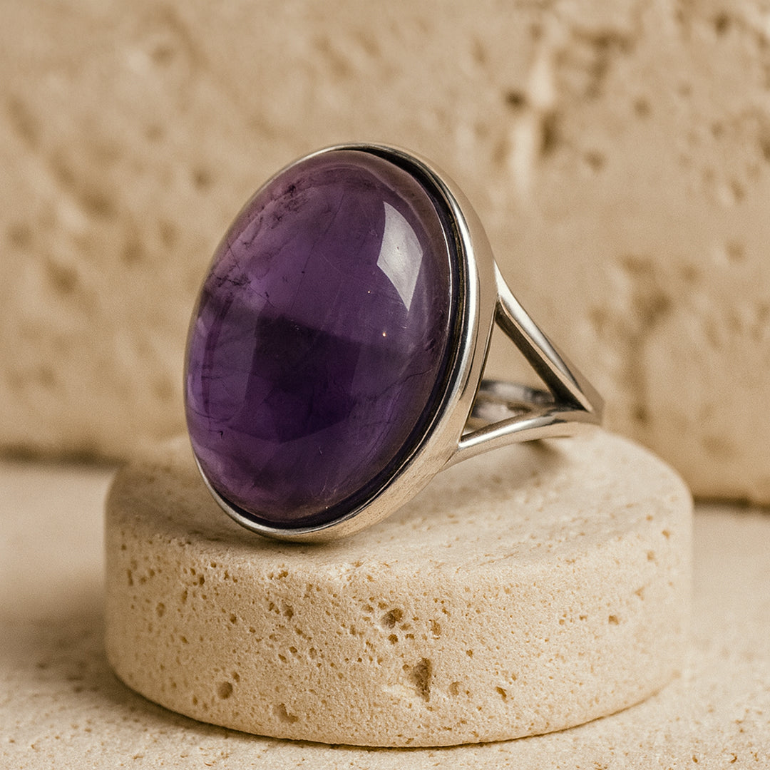 "Shanti" Amethyst Ring