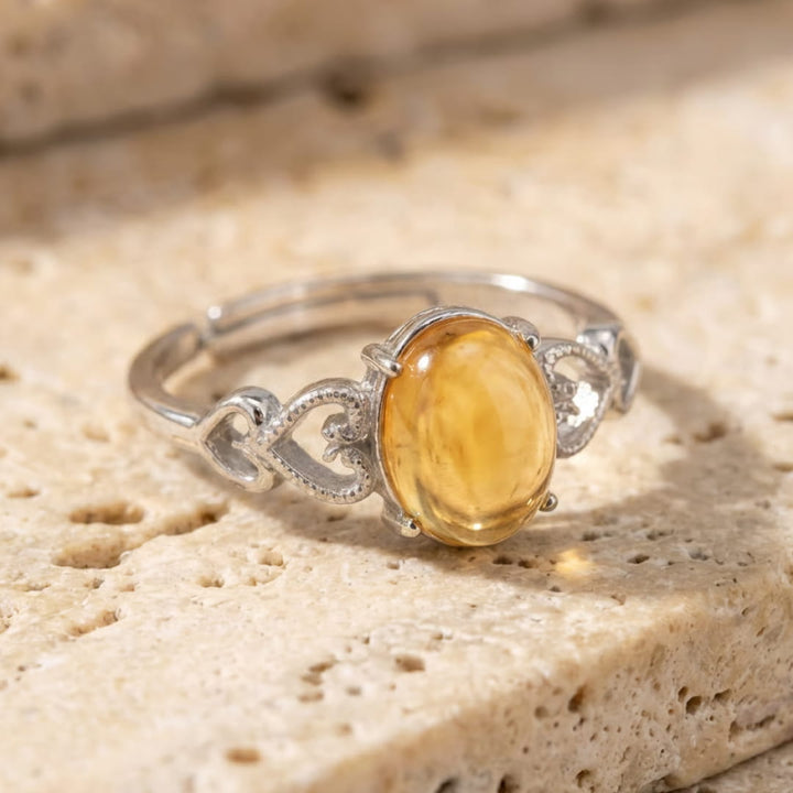 Adjustable Ring "Joy & Abundance" in Citrine