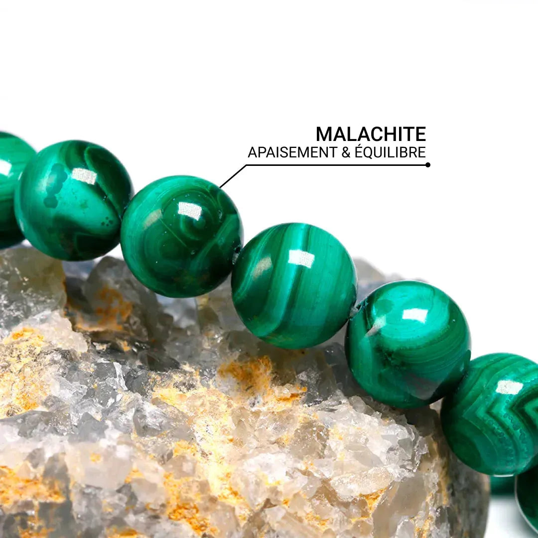 "Renewal" Bracelet in Malachite