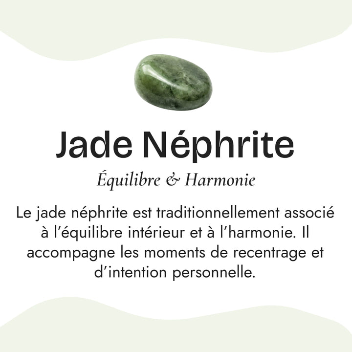 "Dhara" Bracelet in Nephrite Jade