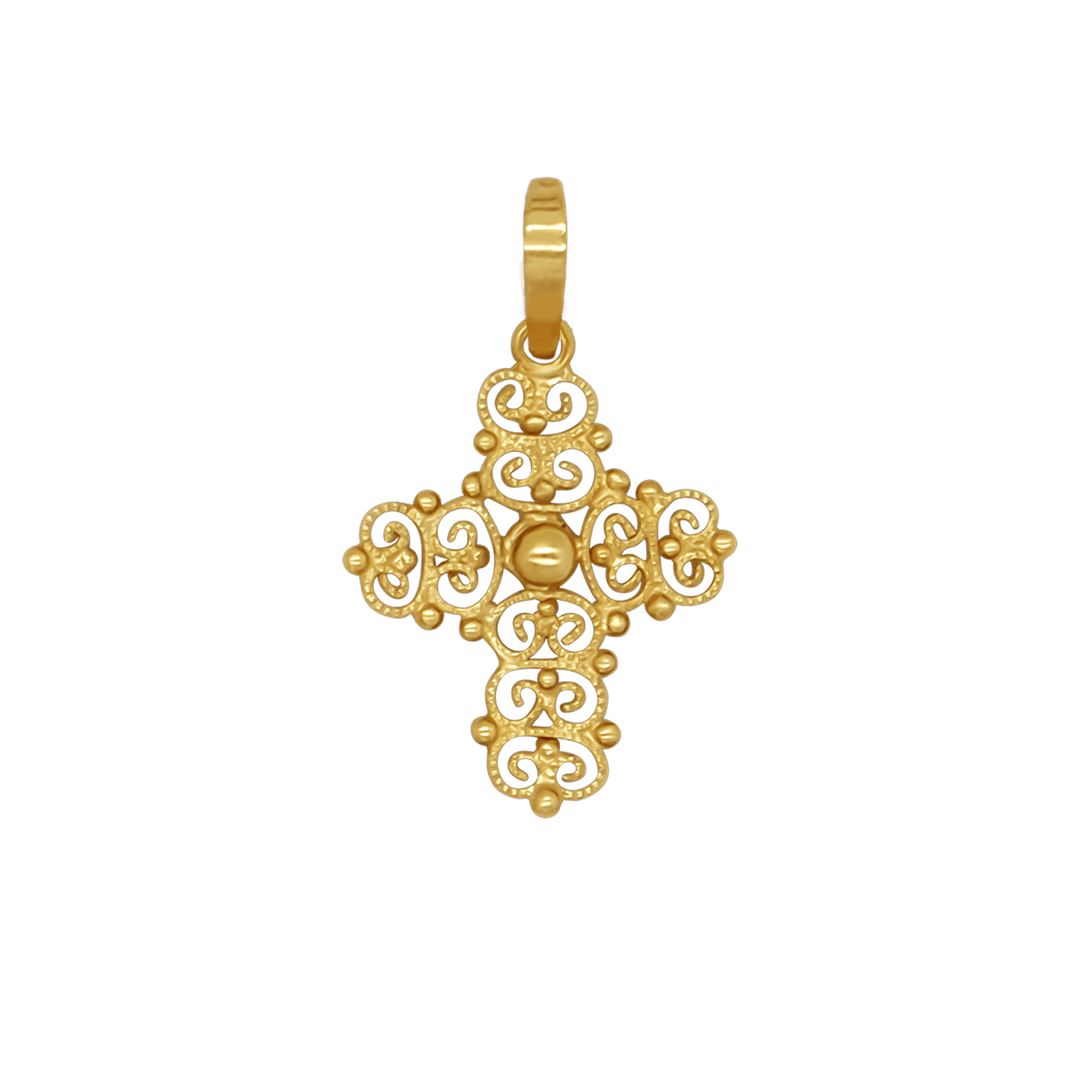 MADREVITATO CROSS PENDANT - GOLD