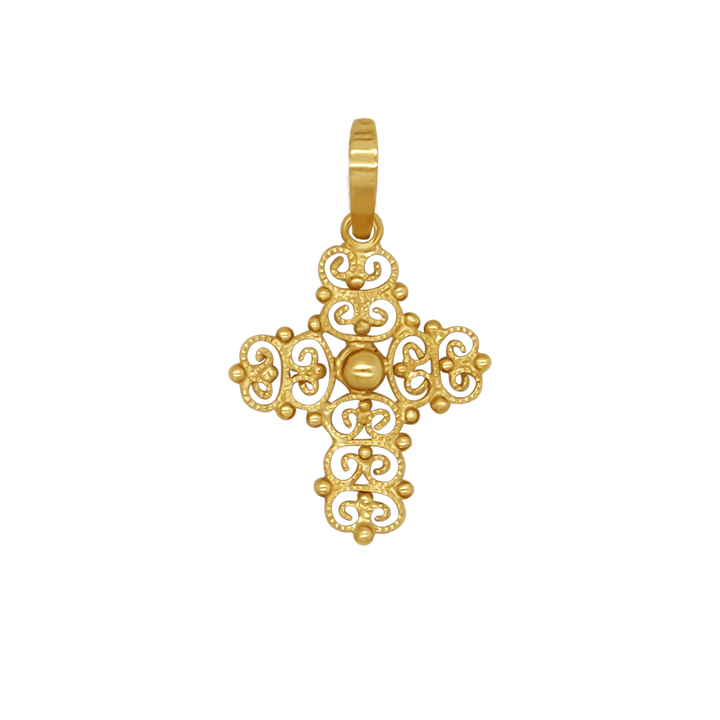 MADREVITATO CROSS PENDANT - GOLD