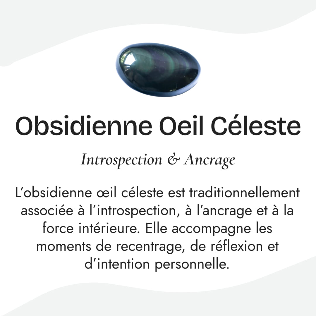 Celestial Eye Obsidian Drop Pendant