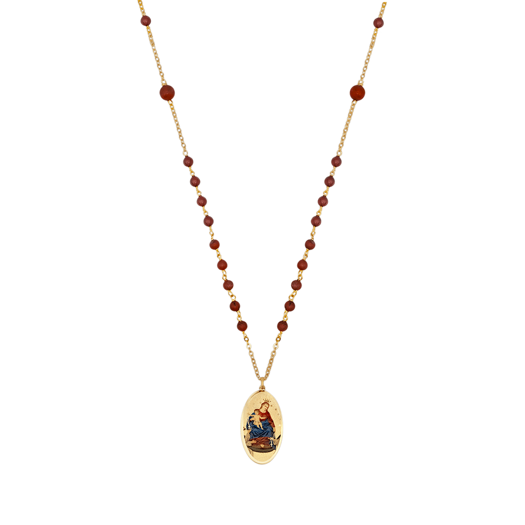OUR LADY OF POMPEII - BEADED NECKLACE