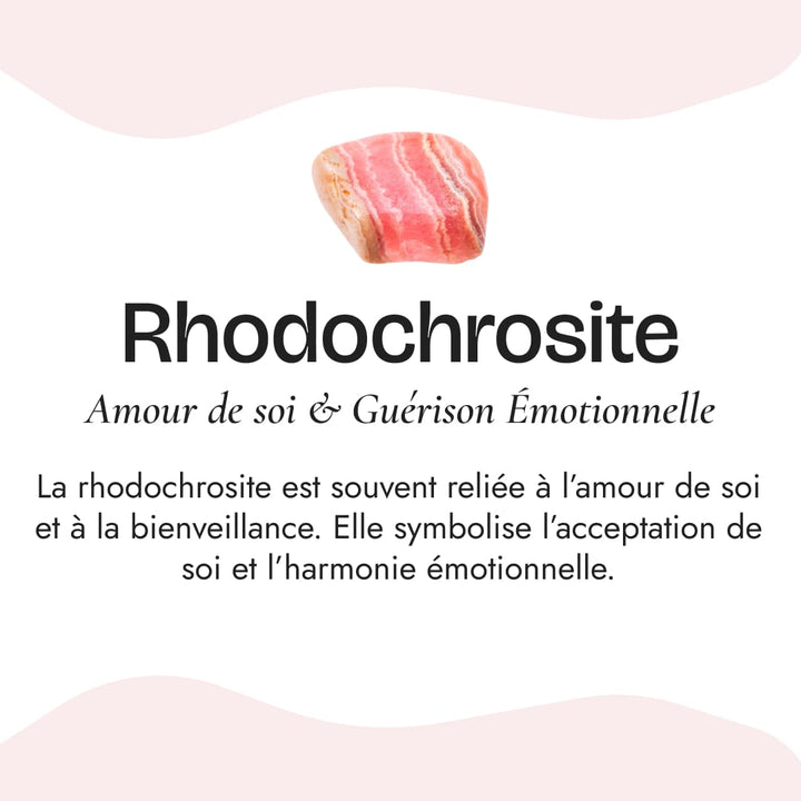"Pearl of Tenderness" Necklace - Rhodochrosite